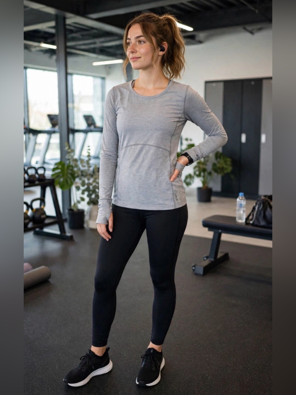 Lole- Women's Lightweight Long Sleeve Active Top - Gray. NWOT
